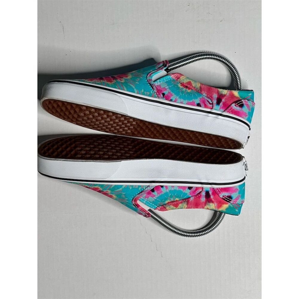 Vans Unisex Slip-On Sneakers Multicolor Rainbow Tie Dye Casual Shoes Siz… - Picture 5 of 9